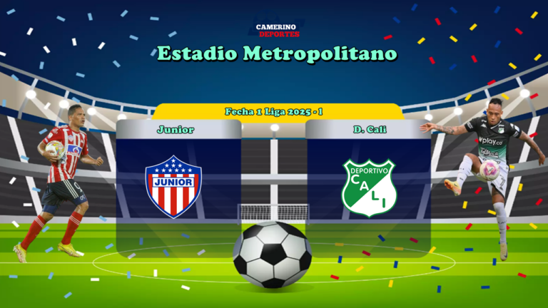 PLANTILLA JUNIOR VS CALI YOUTUBE 2025