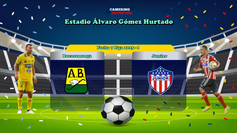 PLANTILLA BUCARAMANGA VS JUNIOR YOUTUBE 2025