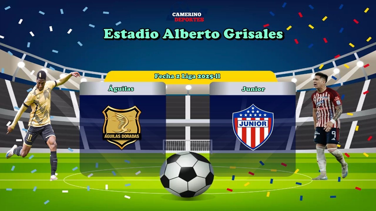 PLANTILLA AGUILAS VS JUNIOR 2025-ll YOUTUBE