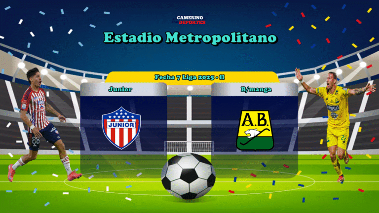 PLANTILLA JUNIOR VS BUCARAMANGA 2025 - ll YOUTUBE