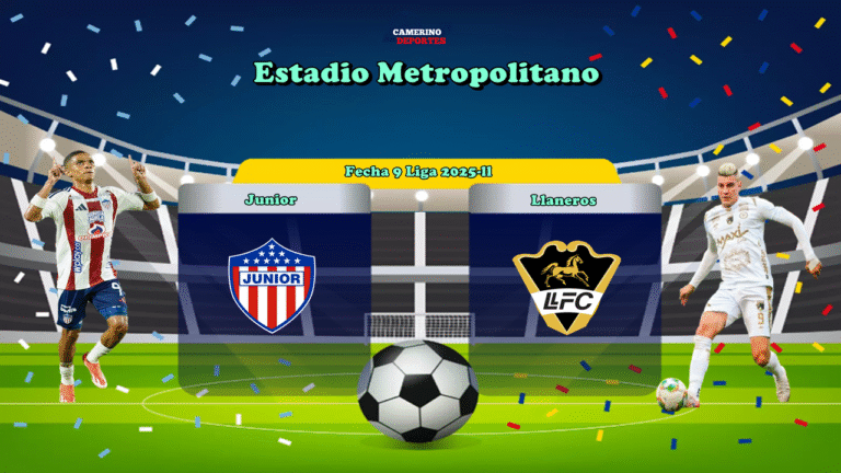 PLANTILLA JUNIOR VS LLANEROS YOUTUBE