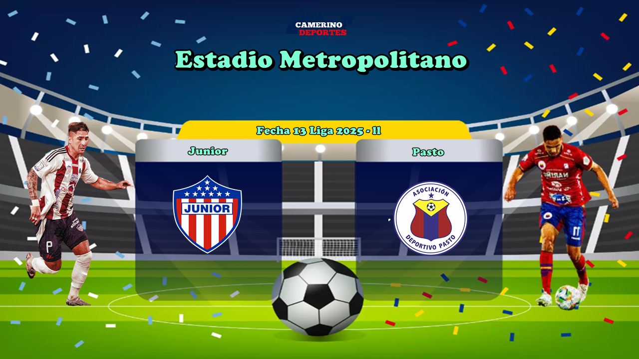 PLANTILLA JUNIOR VS PASTO 2025 YOUTUBE
