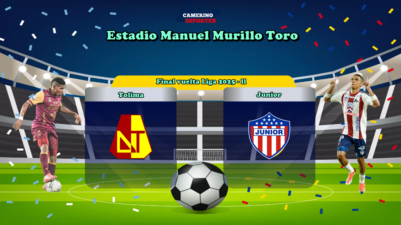PLANTILLA TOLIMA VS JUNIOR FINAL VUELTA 2025-ll YOUTUBE