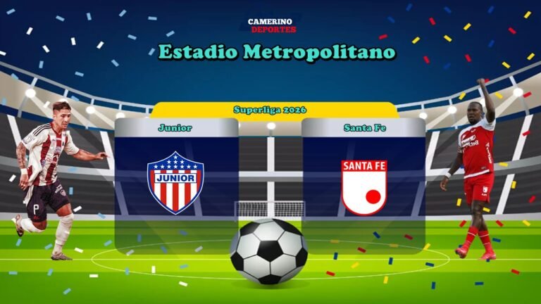 PLANTILLA JUNIOR VS SANTA FE SUPERLIGA 2026 YOUTUBE