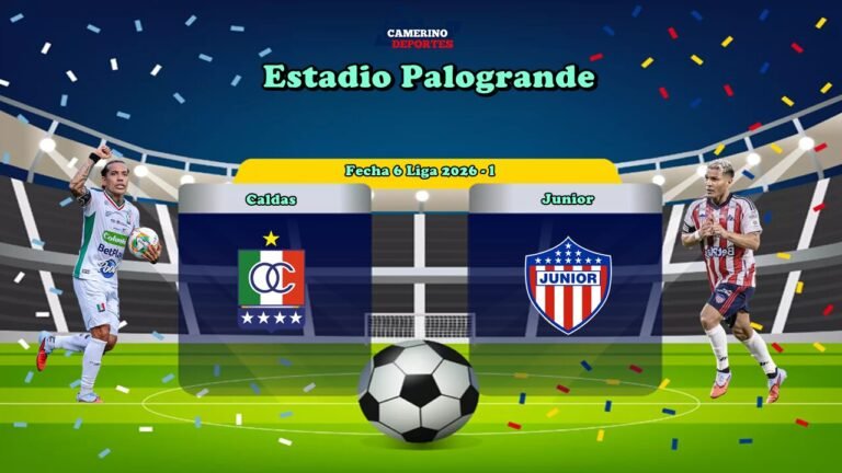 PLANTILLA CALDAS VS JUNIOR LIGA 2026 YOUTUBE