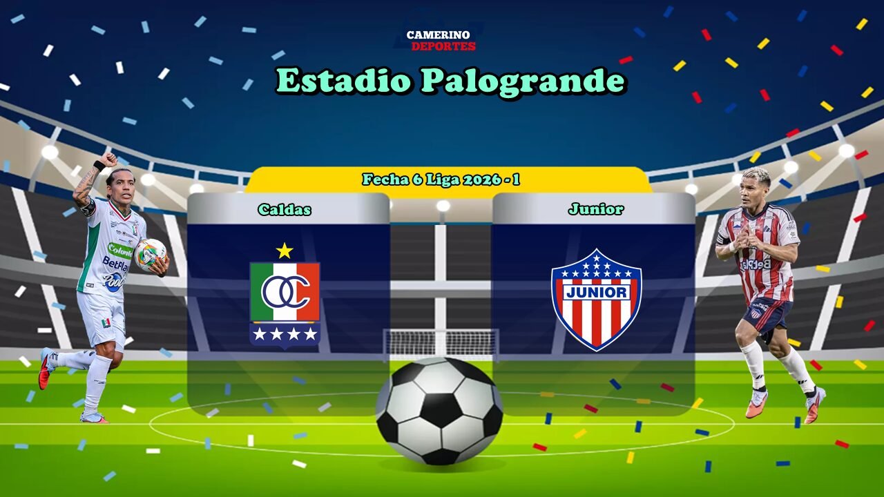 PLANTILLA CALDAS VS JUNIOR LIGA 2026 YOUTUBE