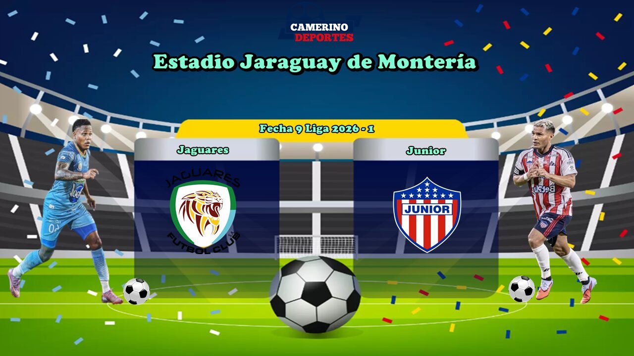 PLANTILLA JAGUARES VS JUNIOR LIGA 2026 - l YOUTUBE