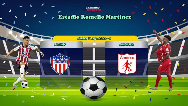 PLANTILLA JUNIOR VS AMÉRICA 2026-l YOUTUBE