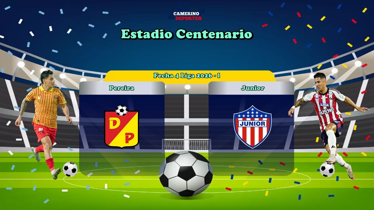 PLANTILLA PEREIRA VS JUNIOR LIGA 2026 YOUTUBE