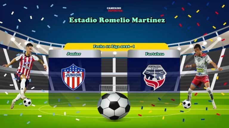 PLANTILLA JUNIOR VS FORTALEZA 2026 - l YOUTUBE