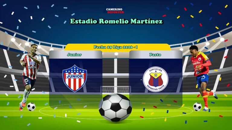 PLANTILLA JUNIOR VS PASTO 2026 YOUTUBE