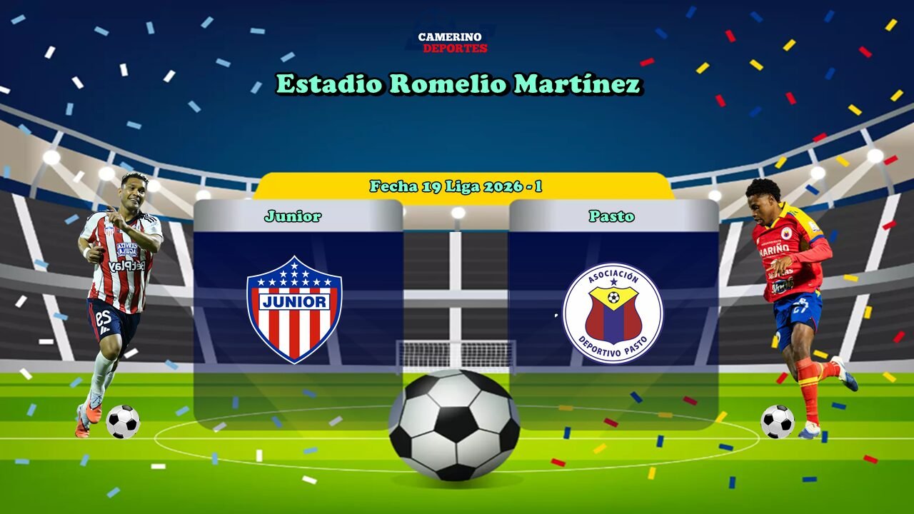PLANTILLA JUNIOR VS PASTO 2026 YOUTUBE