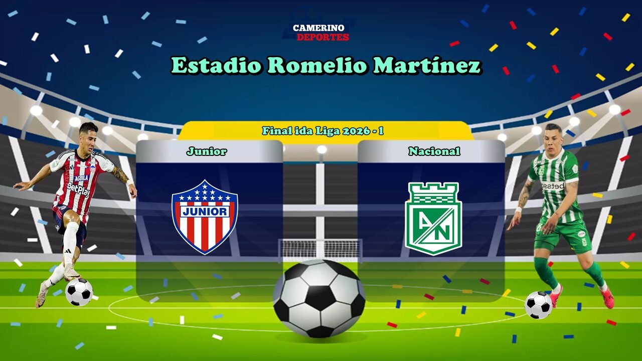 PLANTILLA JUNIOR VS NACIONAL LIGA 2026 - YOUTUBE
